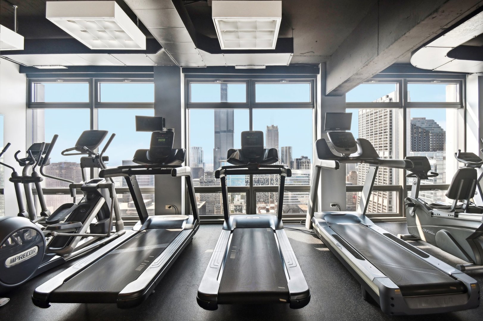 65 East Monroe Street, Unit 4521 Chicago, IL 60603 - Photo 30 of 42 a view of a room with gym equipment