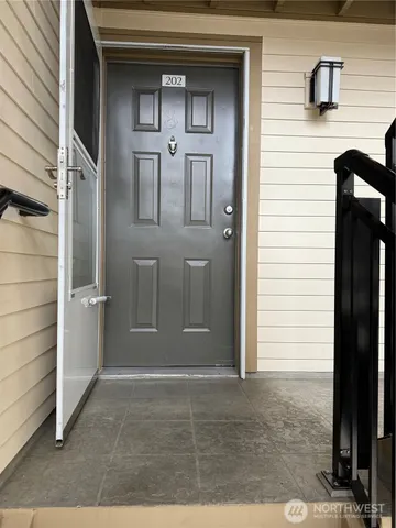 a view of front door