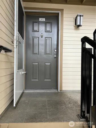 a view of front door