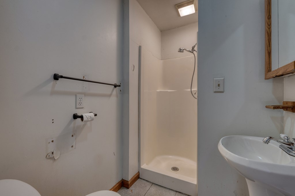 89 Simmons Ridge Mineral Bluff, GA 30559 - Photo 48 of 82 a bathroom with a sink a toilet and shower