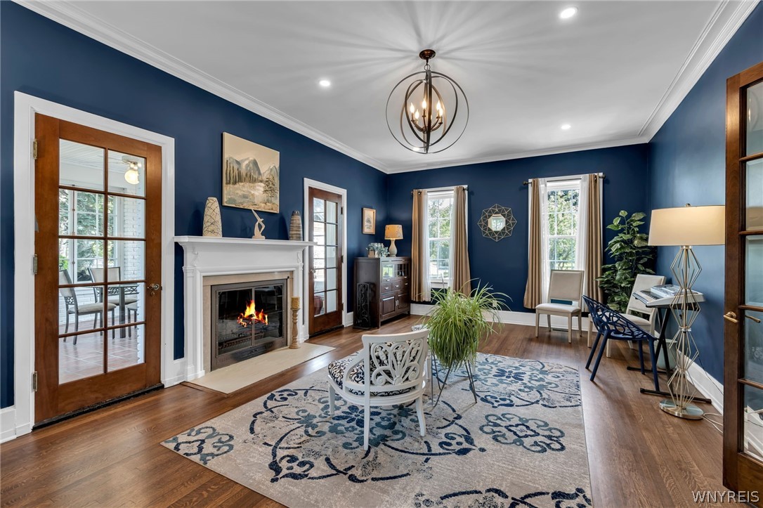 357 Lebrun Road Amherst, NY 14226 - Photo 18 of 50 Formal Living Room w/ custom lighting and wood fir