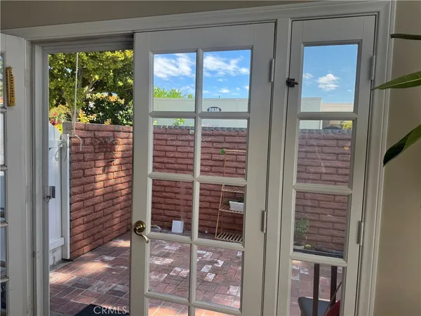 a view of balcony with window