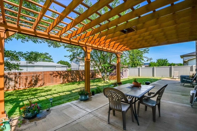 148 Timberlane Road Matteson, IL 60443 - Photo 21 of 23 a view of yard with table and chairs under an umbrella