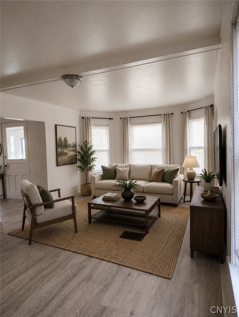 142 West Warrington Road Syracuse, NY 13205 - Photo 6 of 21 Living Room photo is virtually staged