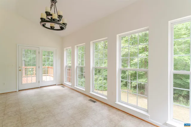 a view of a window in a room