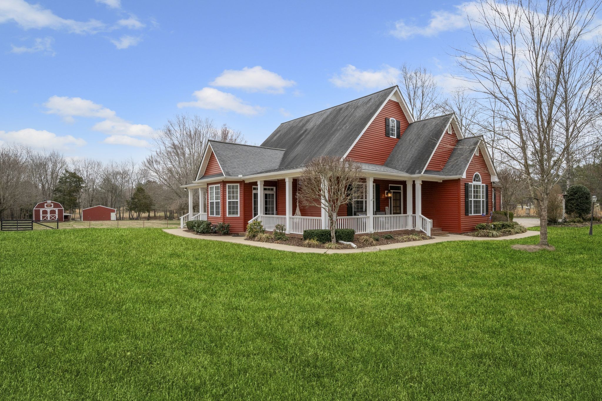 194 Fairview Road Dickson, TN 37055 - Photo 3 of 63 a front view of a house with yard and green space