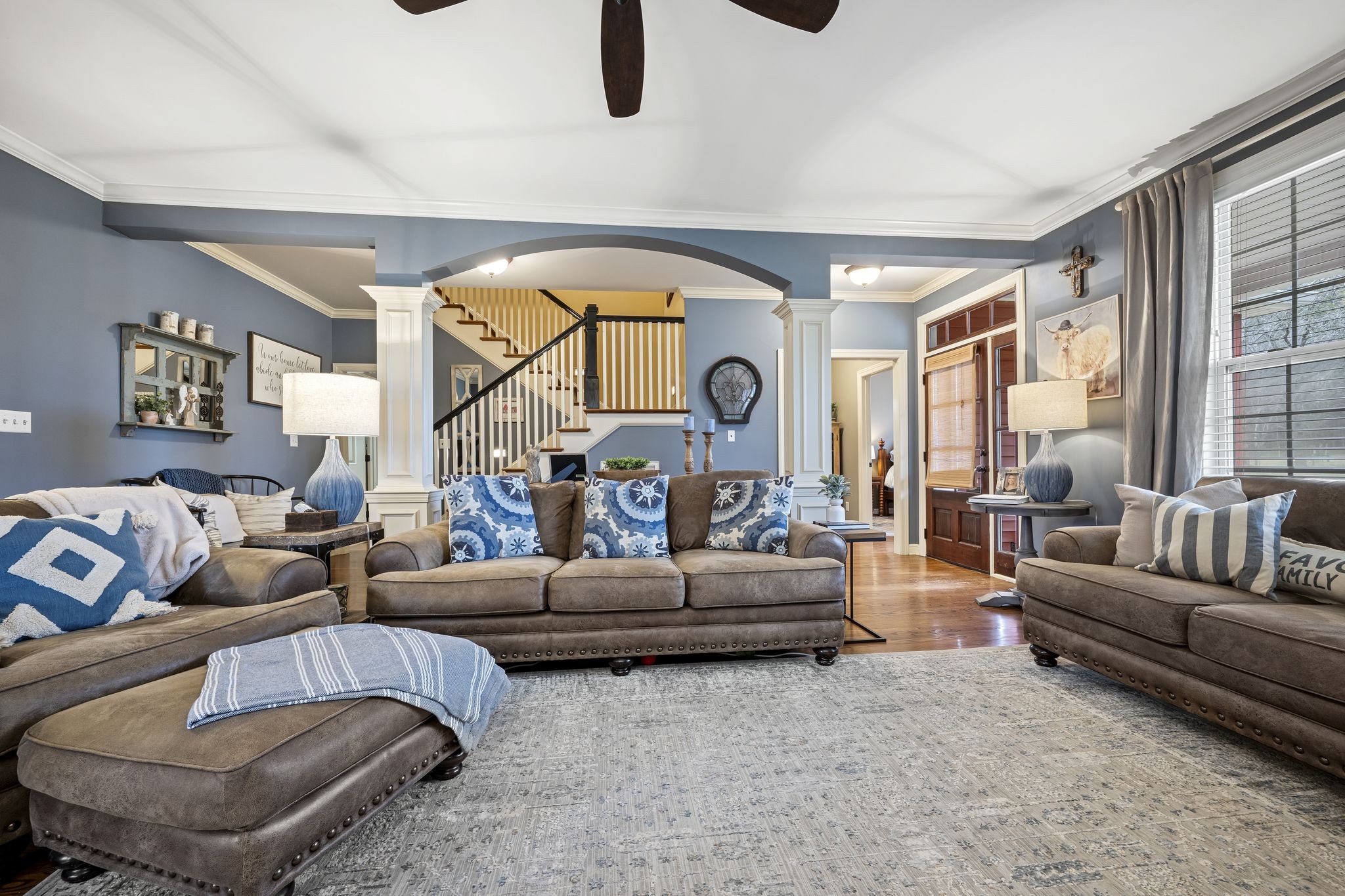 194 Fairview Road Dickson, TN 37055 - Photo 9 of 63 a living room with furniture and a large window