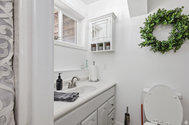 830 North Stone Road Snowville, UT 84336 - Photo 18 of 69 Bathroom with toilet and vanity