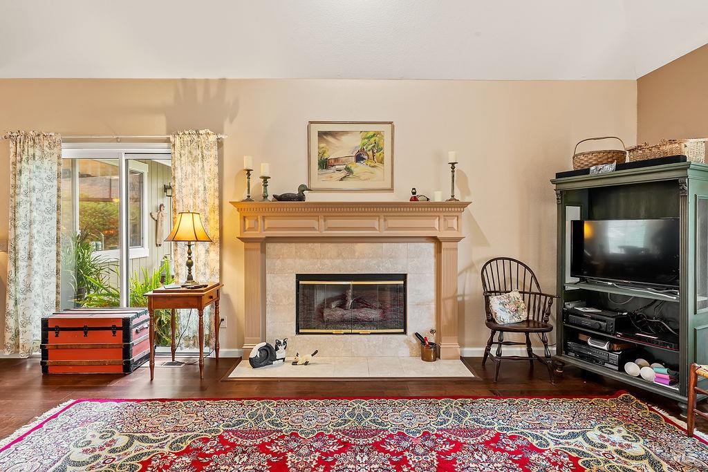 6252 Meadowstone Drive Santa Rosa, CA 95409 - Photo 16 of 33 a living room with furniture and a fireplace
