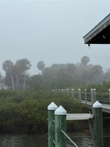 a view of a lake from a balcony