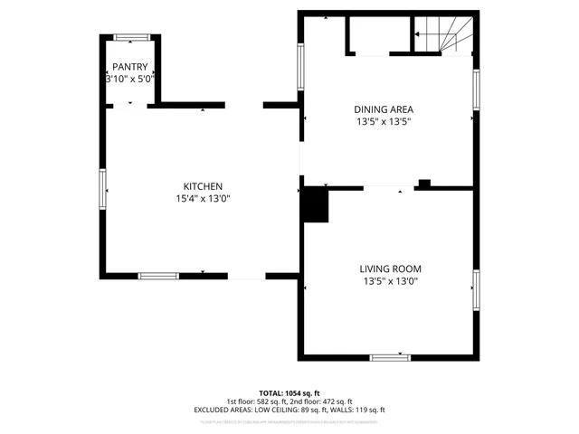 a picture of floor with a white wall and a white refrigerator