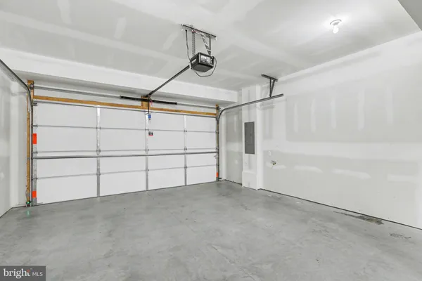 a view of a garage