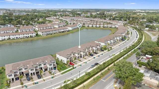 an aerial view of a city