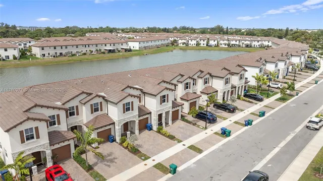 a view of a city with lake