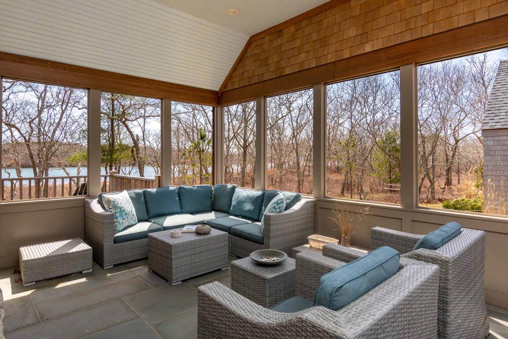 59 Seth's Way Edgartown, MA 02539 - Photo 23 of 46 a living room with furniture and a large window