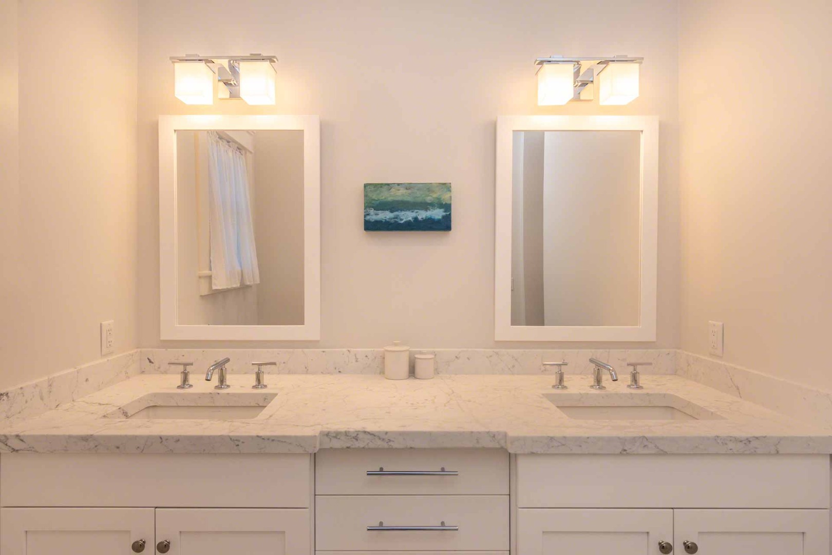 59 Seth's Way Edgartown, MA 02539 - Photo 29 of 46 a bathroom with a sink and a mirror