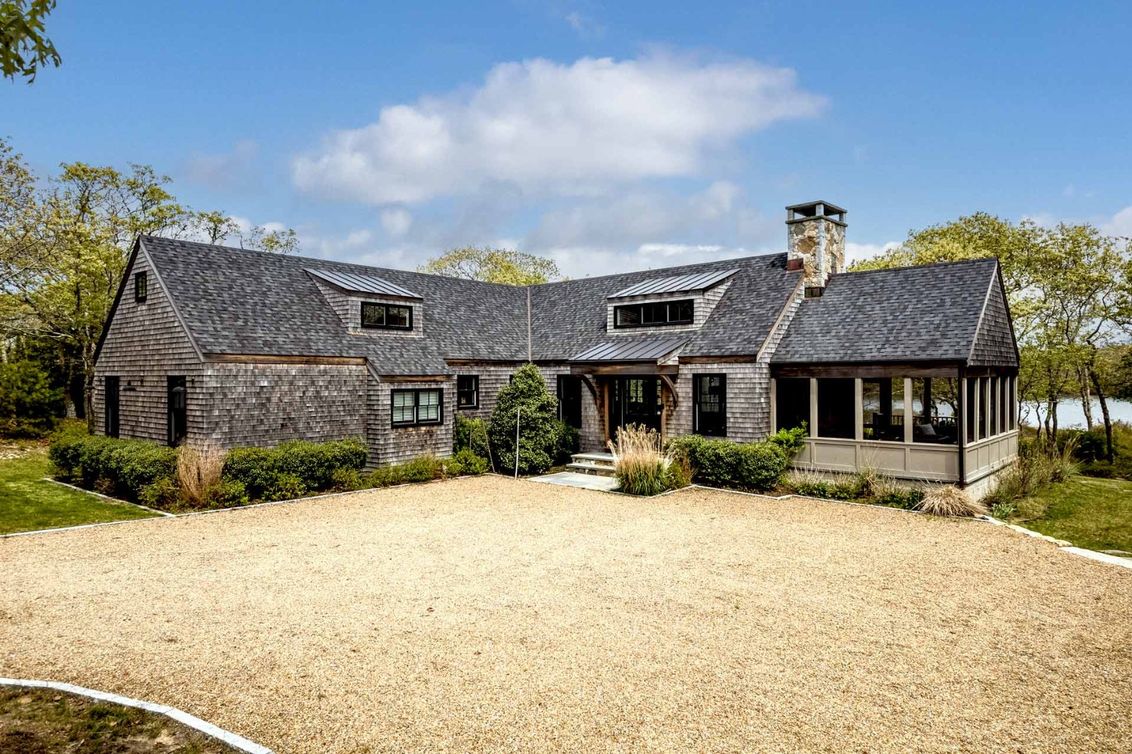 59 Seth's Way Edgartown, MA 02539 - Photo 5 of 46 a view of a house with a yard covered in snow