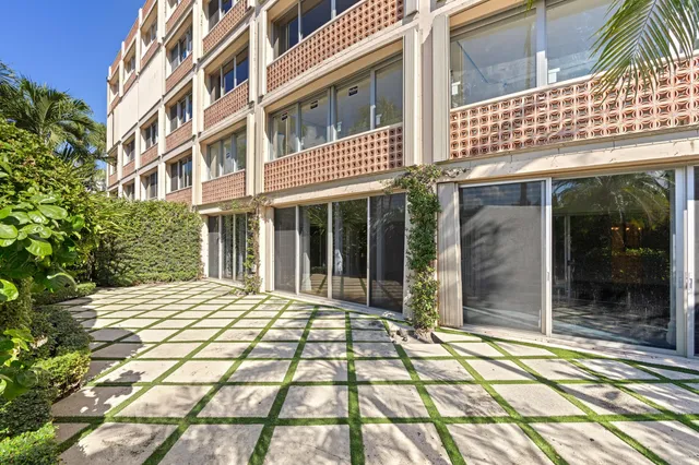 a view of a building with a window