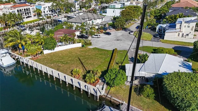 an aerial view of a house having outdoor space