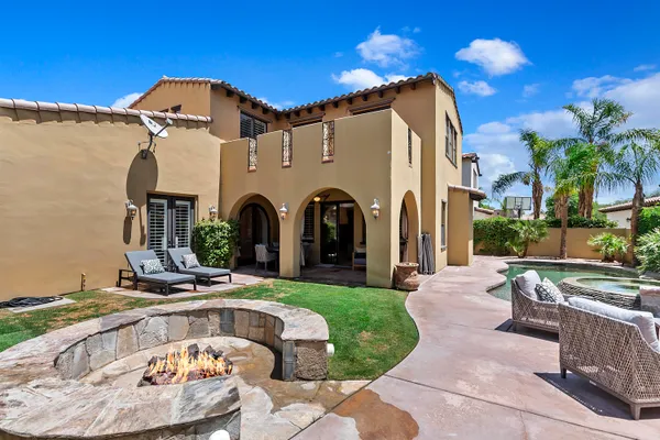 a front view of house with outdoor space