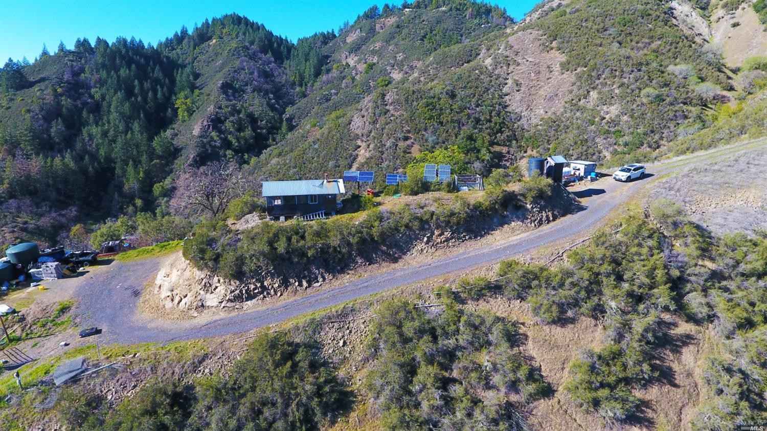 16211 Ridgeview Road Willits, CA 95490 - Photo 1 of 1 an aerial view of a house with a yard