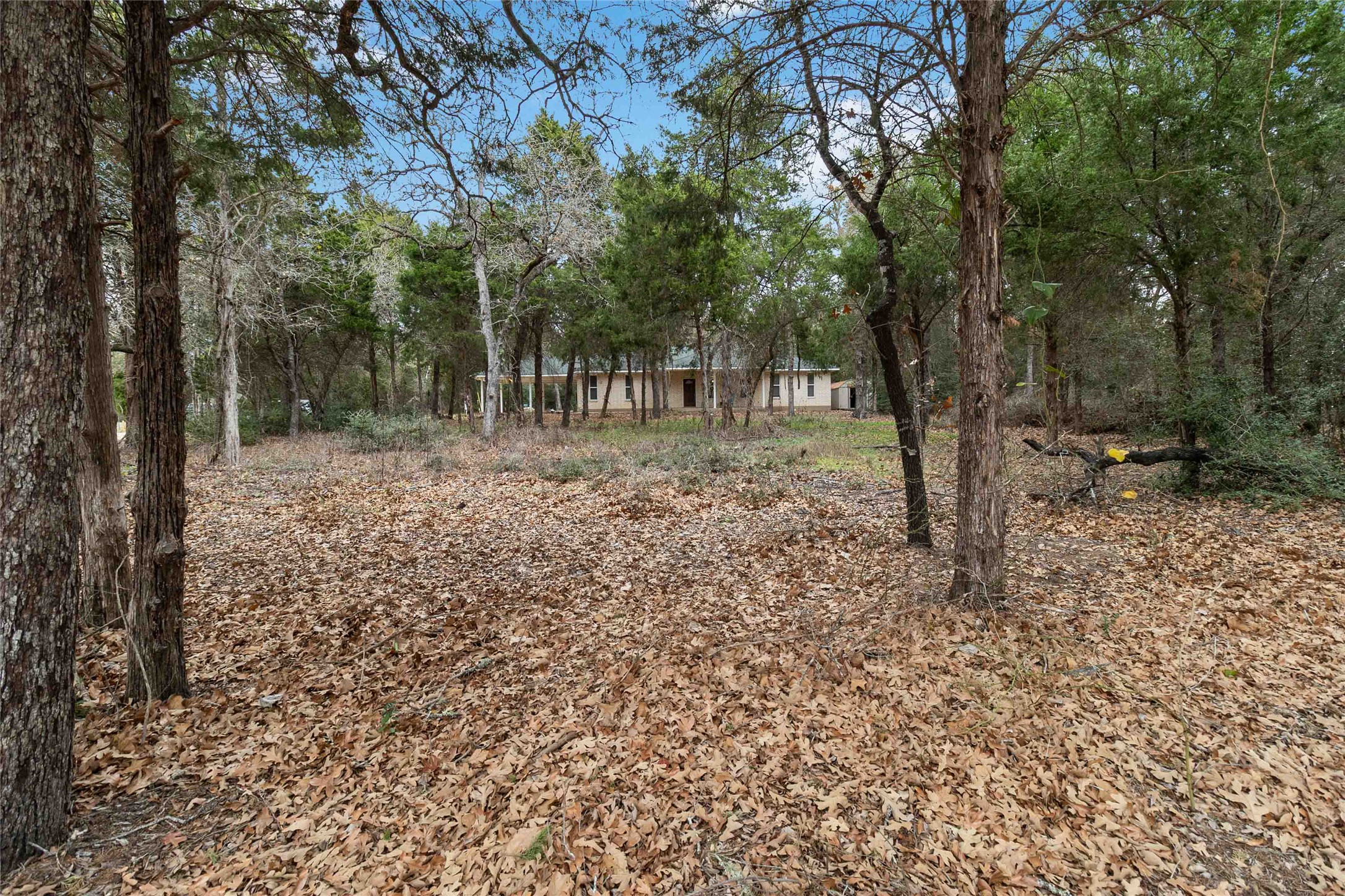 581 State Highway 95 Elgin, TX 78621 - Photo 2 of 30 a backyard of a house with lots of green space
