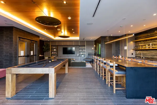 a kitchen with lots of counter top space