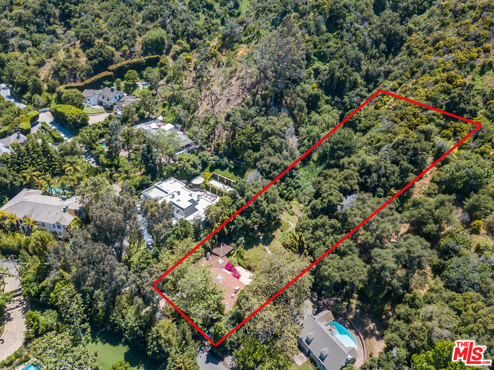 1491 Stone Canyon Road Los Angeles, CA 90077 - Photo 25 of 27 an outdoor space with lots of plants and tree