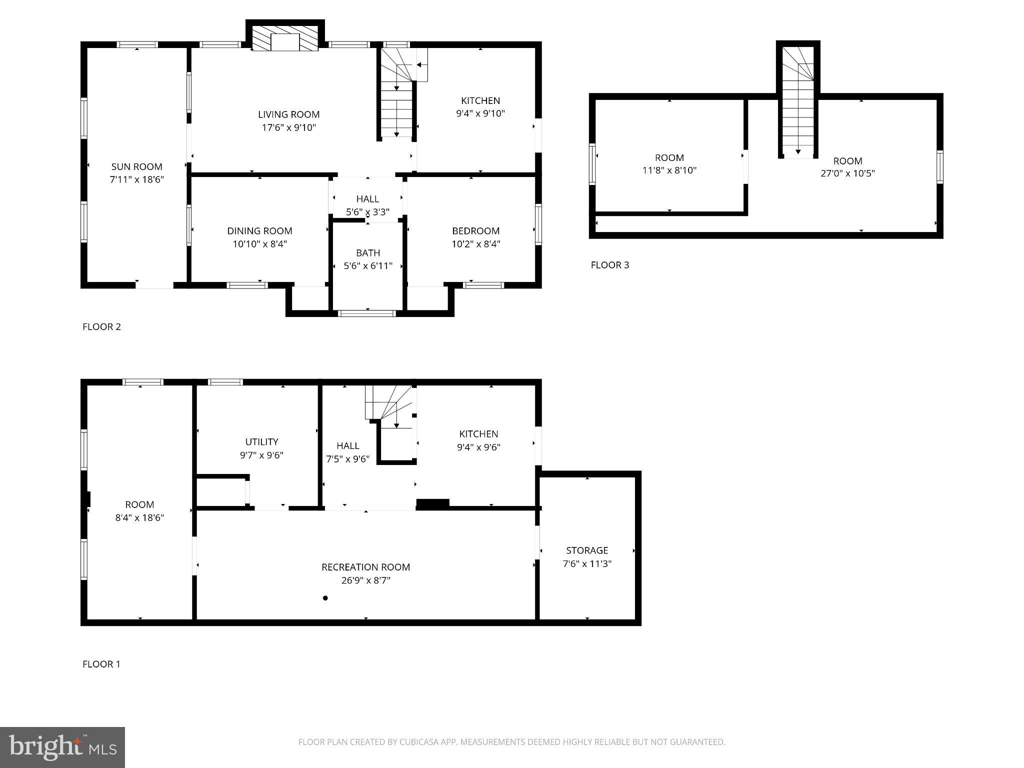 2040 31st Place Southeast Washington, DC 20020 - Photo 24 of 24 Spacious multi-level home layout blueprint.
