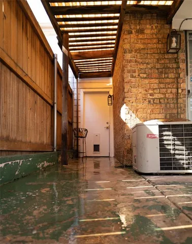 a view of a door of the house