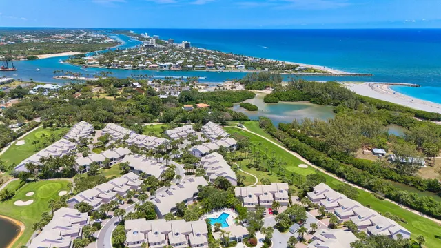 a view of a city with an ocean