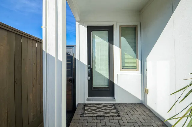 a view of front door