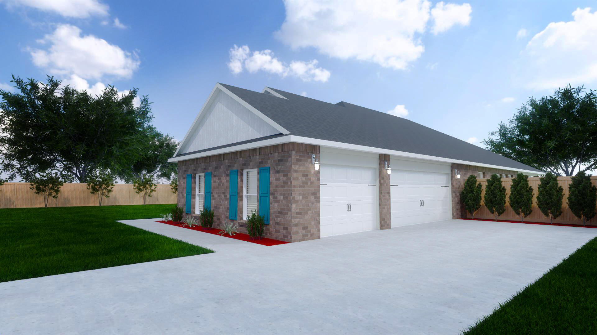 4769 Horace Lunsford Road Milton, FL 32570 - Photo 2 of 21 a front view of a house with a yard and garage