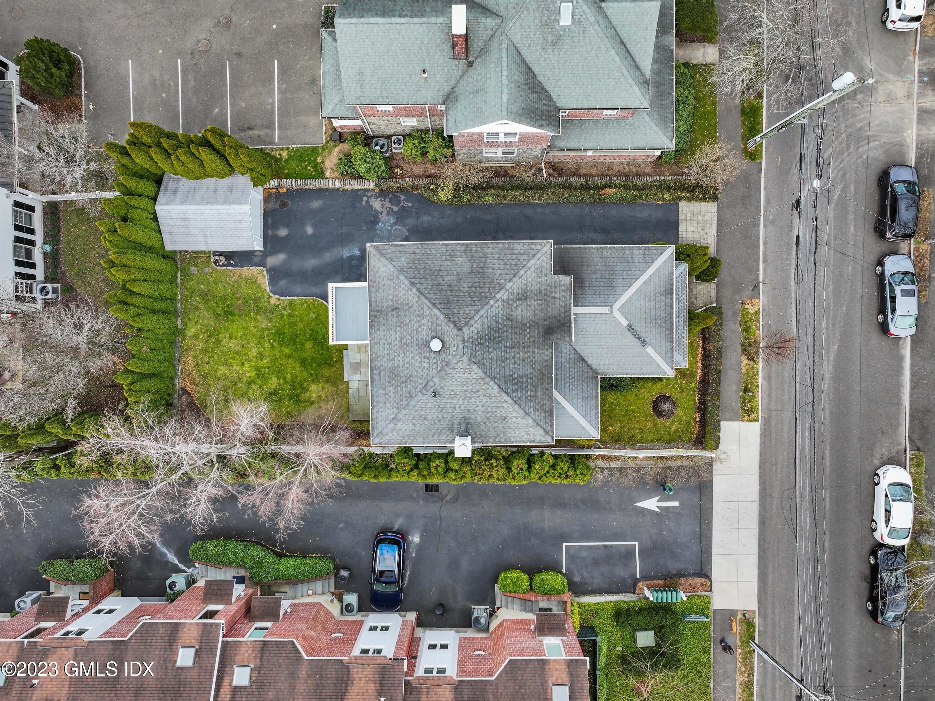 58 Sherwood Place Greenwich, CT 06830 - Photo 39 of 47 an aerial view of residential houses with outdoor space