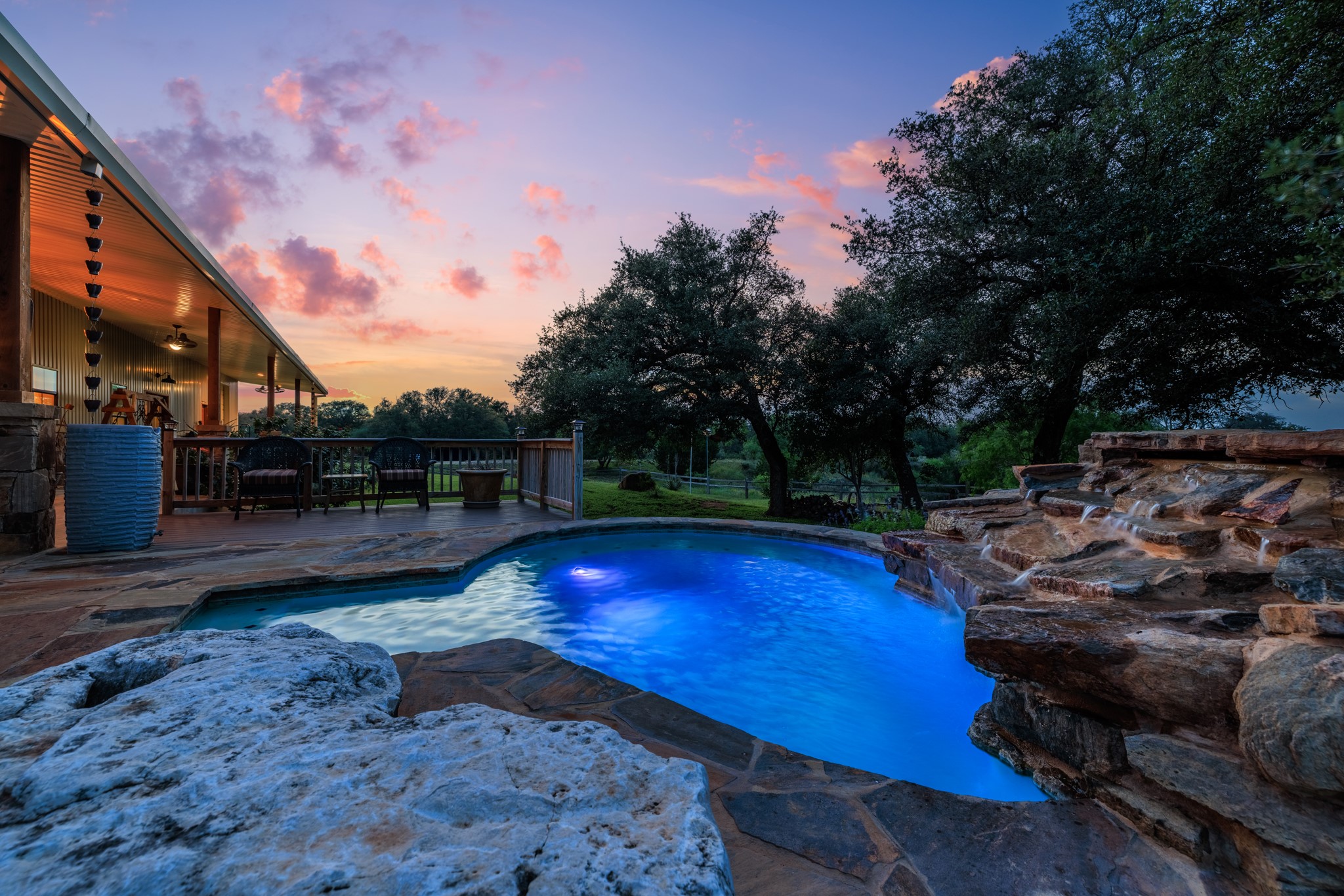 3724 Ranch Road 3347 Round Mountain, TX 78663 - Photo 2 of 40 a view of a backyard with swimming pool