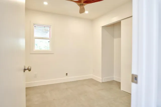 a view of an empty room