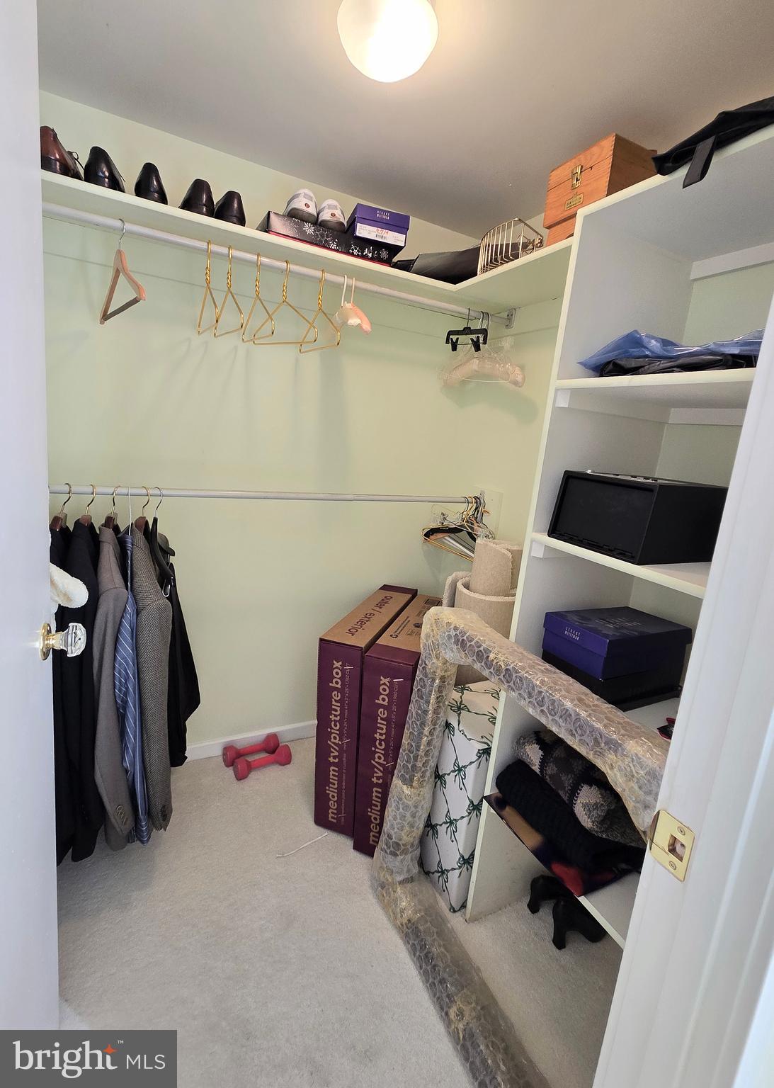 2111 Wisconsin Avenue Northwest, Unit 401 Washington, DC 20007 - Photo 16 of 16 a view of walk in closet with clothes and shoes
