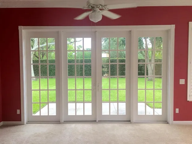 a view of an outdoor space and a yard