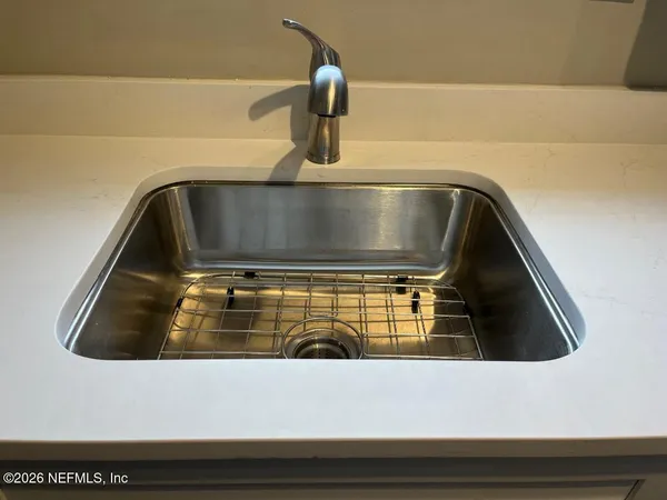 a close view of sink