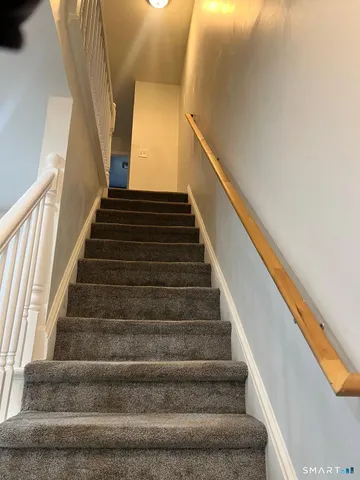 an empty room with a natural light