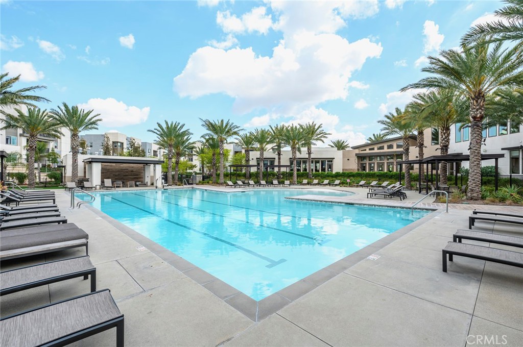 9560 Hammock Place Rancho Cucamonga, CA 91730 - Photo 41 of 48 a view of swimming pool with outdoor seating and city view