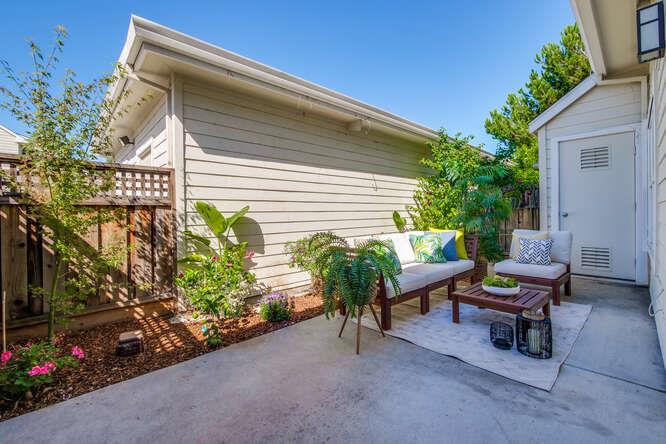 Cottage Court Mountain View, CA 94043 - Photo 32 of 43 a building outdoor space with patio furniture and potted plants