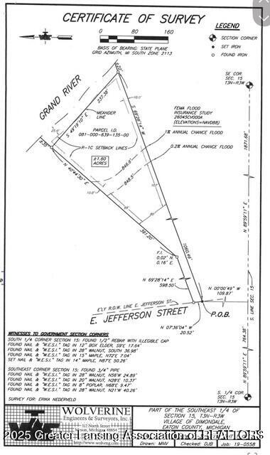 0 East Jefferson Street Dimondale, MI 48821 - Photo 2 of 15 Survey Image