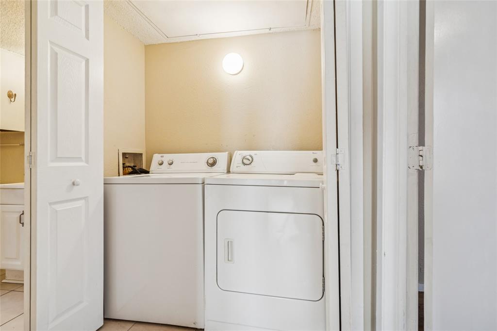 2111 East Belt Line Road, Unit 132C Richardson, TX 75081 - Photo 12 of 15 a utility room with dryer and washer