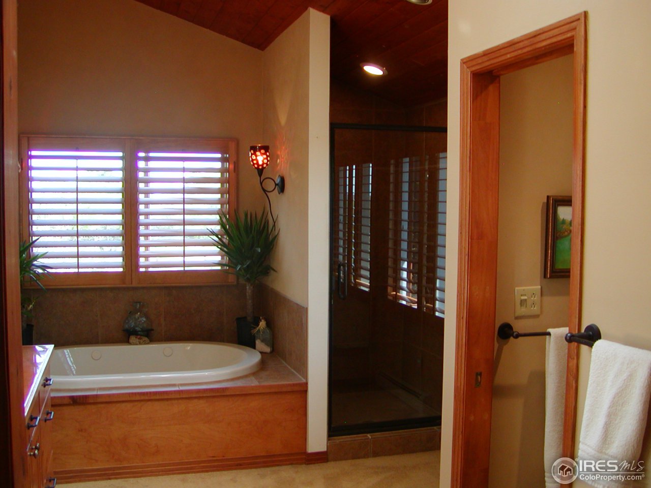 3262 Nebo Road Boulder, CO 80302 - Photo 12 of 24 a bathroom with a bathtub and a shower