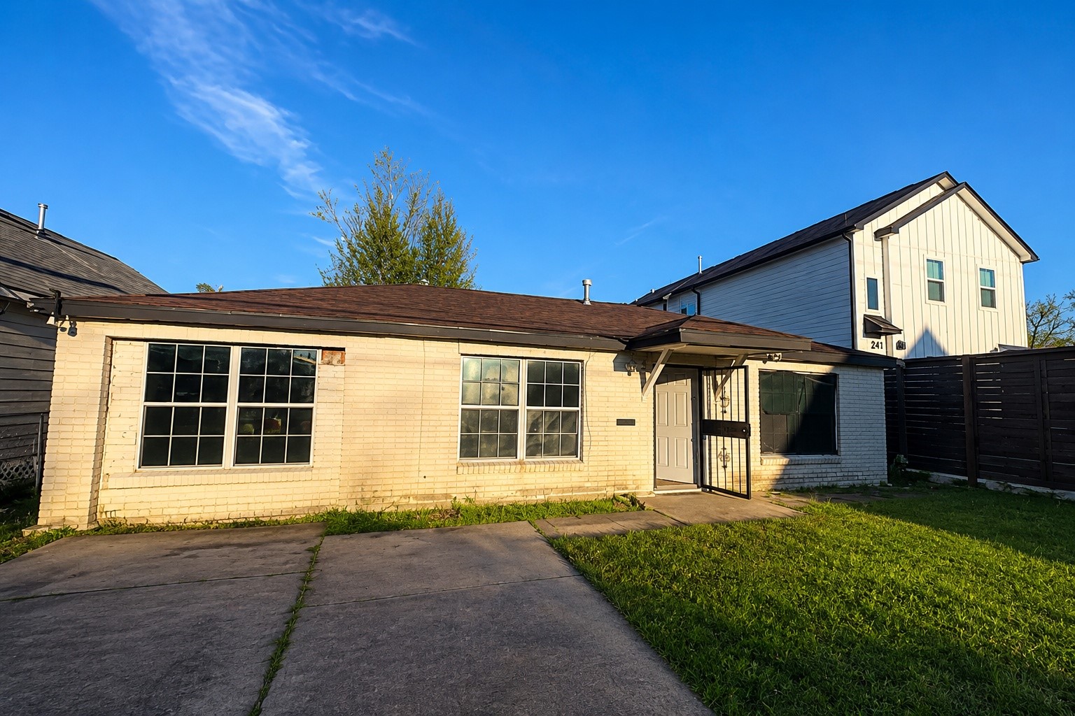 4116 Castor Street Houston, TX 77022 - Photo 1 of 11 a front view of a house with a yard