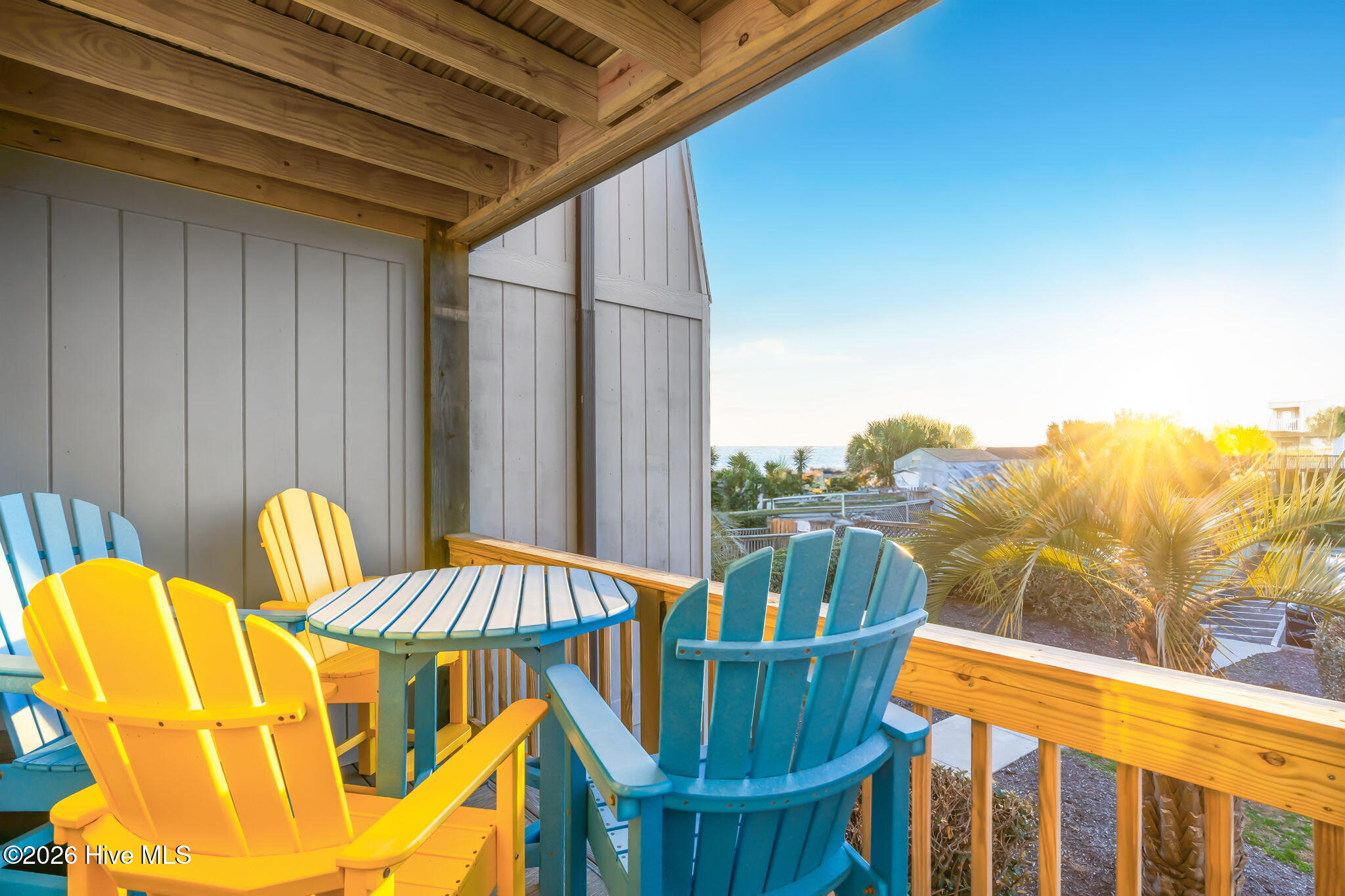 277 West First Street, Unit 1I Ocean Isle Beach, NC 28469 - Photo 9 of 43 Ocean views and sunsets from covered balcony.