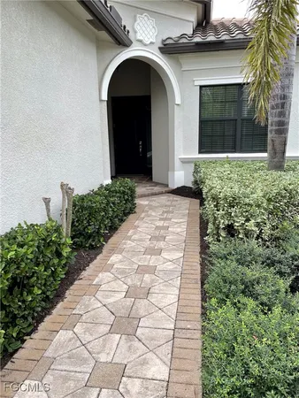 a front view of a house