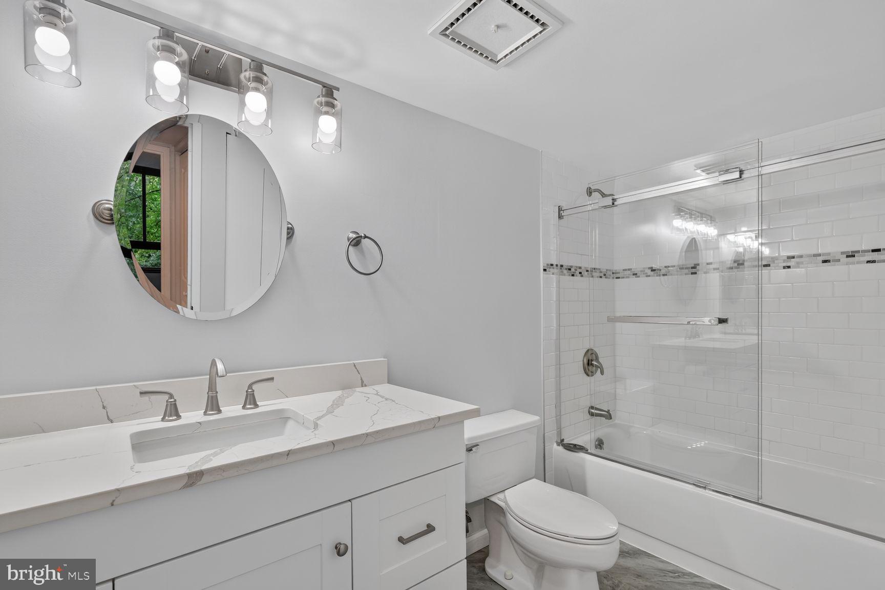 1808 Old Meadow Road, Unit 601 McLean, VA 22102 - Photo 13 of 19 Bathroom with New Quartz Countertop and Vanity