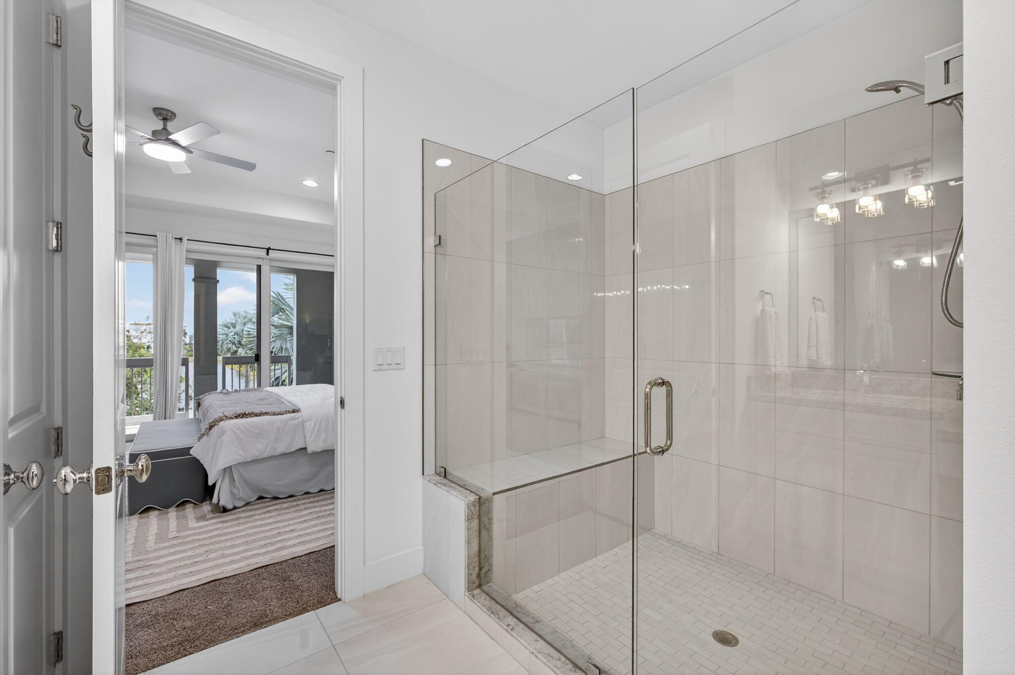 13392 Alton Road Palm Beach Gardens, FL 33418 - Photo 37 of 57 a en suite bathroom with a shower